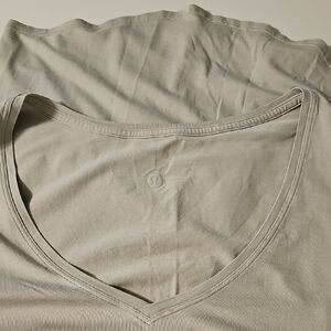 Lululemon Gray V-Neck T-Shirt